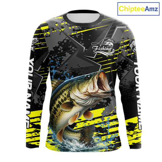 Personalized Largemouth Bass Fishing Jerseys For Fishing Team, Fishing Gift For Men NHT520