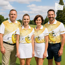 Load image into Gallery viewer, Funny Banana Golf Polo Shirt Custom Name – Cute Banana Golfer Golf Polo For Women NHT1073