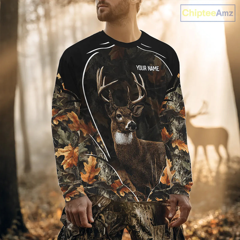 Deer Hunting Custom Name Camouflage Hunting Clothes, Deer Hunting Outfit NHT304