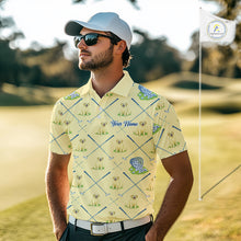 Load image into Gallery viewer, Funny Yellow Labrador Golf Polo Shirt For Team, Men’S Polo Shirt For Golf Lovers NHT564