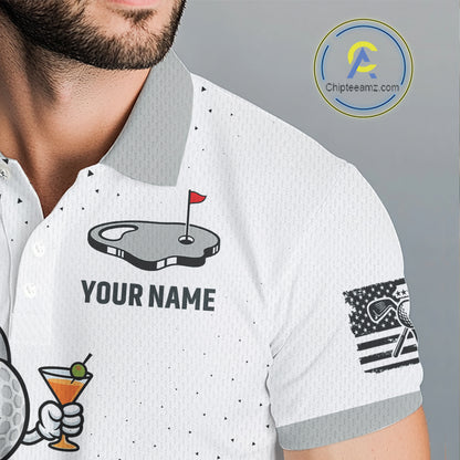 Funny Custom Mens Golf Polo Shirt, Personalized Drinking Golf Jersey, Custom Golf Outfit For Familly Team Shirt NHT697