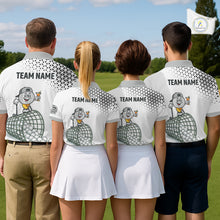 Load image into Gallery viewer, Funny Custom Womens Golf Polo Shirt, Personalized Drinking Golf Jersey, Custom Golf Outfit For Familly Team Shirt NHT697