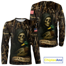 Load image into Gallery viewer, Duck Hunting Camouflage US Flag Custom 3D All Over Printed Shirts Personalized Hunting gift NHT106