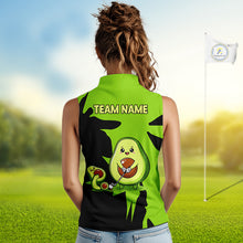 Load image into Gallery viewer, Green Golf Jerseys Funny Avocado Golf Shirts For Womens Custom Golf Team Shirts For Golfers NHT893