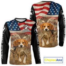 Load image into Gallery viewer, Personalized Rabbit Hunting Shirt 3D All Over Print with Beagle Dog and US Flag Hunting Gift NHT157