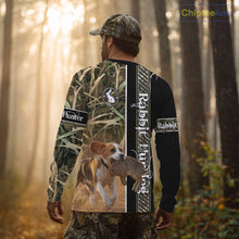 Load image into Gallery viewer, Custom Rabbit Hunting With Beagle Dog Camo 3D All Over Printed Shirt, Hunting Gift NHT161