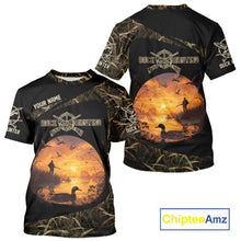 Load image into Gallery viewer, Personalized Duck Hunting 3D All Over Printed Camo with Custom Name Outdoor Gift for Hunters NHT117