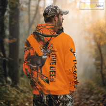 Load image into Gallery viewer, Deer Hunting 3D Orange Camo Shirt Custom Name Perfect Gift for Hunters NHT13