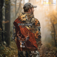 Load image into Gallery viewer, Deer Hunting Camouflage Shirt With Custom Name, Custom Team Name, Hunting Gifts NHT19