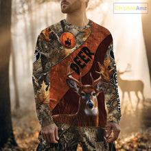 Load image into Gallery viewer, Deer Hunting Camouflage Shirt With Custom Name, Custom Team Name, Hunting Gifts NHT19