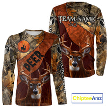 Load image into Gallery viewer, Deer Hunting Camouflage Shirt With Custom Name, Custom Team Name, Hunting Gifts NHT19
