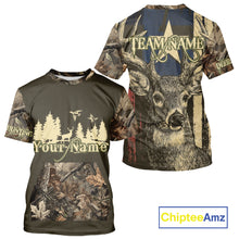 Load image into Gallery viewer, Deer hunting Shirt 3D All Over Print With Texas Flag &amp; Forest Camo Best Gift For Hunter NHT30