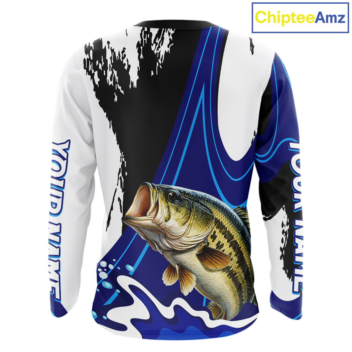 Bass Fishing Jersey Personalized Name Fishing Shirt, Angler Tournament Fishing Apparel NHT867