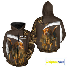 Load image into Gallery viewer, Brown Camo 3D Printed Beagle Dog Rabbit Hunting Shirt, Custom Name Hunting Gift NHT225