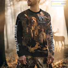 Load image into Gallery viewer, Best Brown Camo 3D Beagle Dog Rabbit Hunting Shirt, Custom Name Rabbit Hunter Clothing NHT231