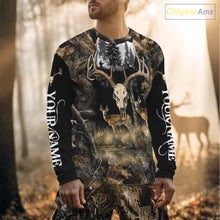 Load image into Gallery viewer, Deer Hunting Gift, Personalized Whitetail Deer Hunting 3D All Over Printed Camo Hoodie NHT361