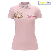 Load image into Gallery viewer, Pink Golf Mama Womens Polo Shirt, Funny Golf Mom Shirt, Mothers Day Gift For Golf Lover Mom, Ladies Golf Polo NHT749