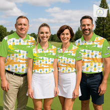 Load image into Gallery viewer, Personalized Pineapple Pattern Mens Golf Polo Shirts Team Golf Clothes Best Golf Gifts NHT753