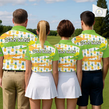 Load image into Gallery viewer, Personalized Pineapple Pattern Mens Golf Polo Shirts Team Golf Clothes Best Golf Gifts NHT753