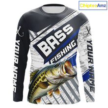 Load image into Gallery viewer, Personalized Bass Fishing Jerseys For Fishing Team, Largemouth Bass Fishing Shirts Long Sleeve NHT918