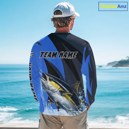 Tuna Saltwater Fishing Jerseys, Tuna Fishing Performance Fishing Shirts Long Sleeve NHT582