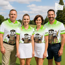 Load image into Gallery viewer, Personalized Vintage Panda Golf Polo, Performance Golf Jersey For Womens NHT957