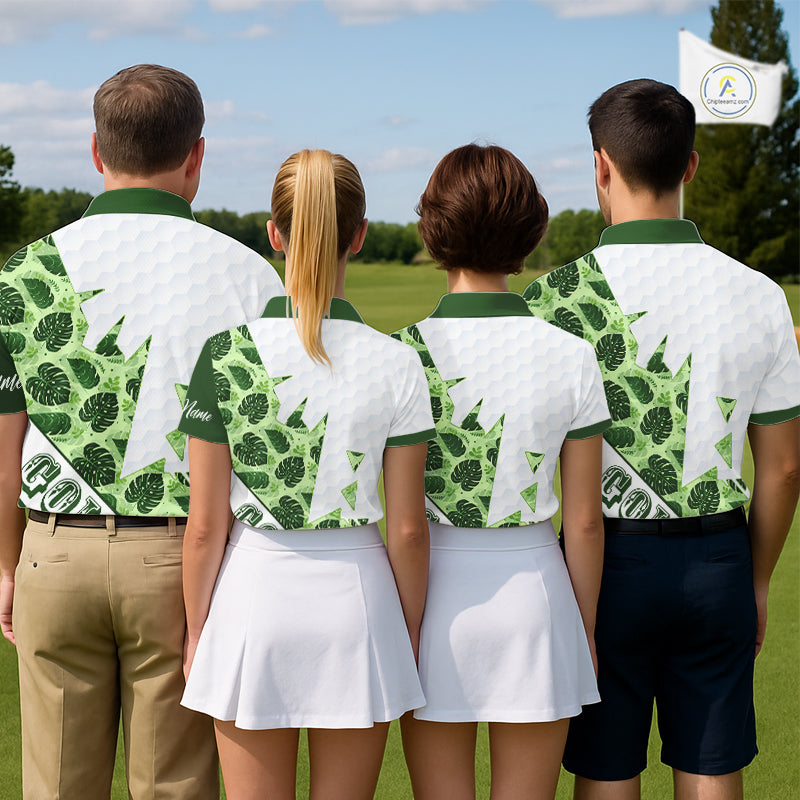 Personalized Womens Golf Shirt Tropical Style – Custom Name Polo, Gift For Mom, Golfer Gift Idea NHT673