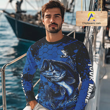 Load image into Gallery viewer, Personalized Bass Fishing Jerseys For Fishing Team, Bass Fishing Shirts Long Sleeve NHT526