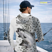 Load image into Gallery viewer, Chinook Salmon (King Salmon) Fishing Camo Performance Fishing Shirts Long Sleeve Hooded For Fisher NHT570