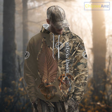 Load image into Gallery viewer, Custom Brown Camo 3D All Over Printed Rabbit Hunting Shirt With Beagle Dog, Hunting Gift NHT224