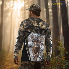 Load image into Gallery viewer, Personalized Whitetail Deer Hunting Camo 3D Print Custom Name Shirts, Hunting Camo Hoodie NBT313