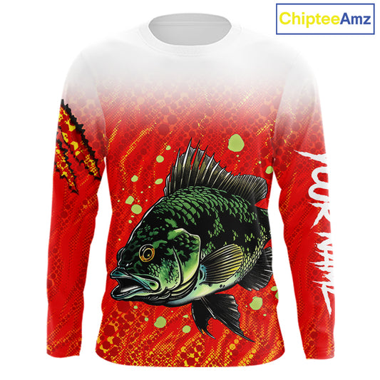 Personalized Crappie Fishing Shirts For Fishing Team, Custom Made Fishing Shirts Long Sleeve NBT409