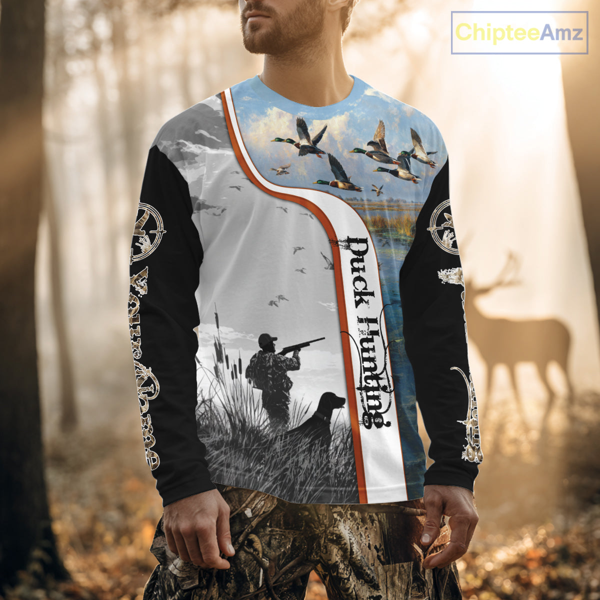 Personalized Duck Hunting Custom Name All Over Print Shirts, Duck Hunting Gifts NBT121