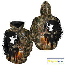 Load image into Gallery viewer, Deer Bow Hunting Camouflage Custom Name Shirt, Personalized Hunting Clothes, Hunting Gifts NBT327