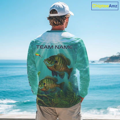 Custom Bluegill Fishing Jerseys, Bluegill Long Sleeve Tournament Fishing Shirt For Team NBT860