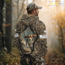 Load image into Gallery viewer, Personalized Rabbit Hunting Beagle Dog 3D All Over Printed Shirts, Hunting Clothes for Men NBT326