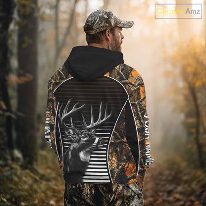 Custom Whitetail Deer Hunting Orange Camouflage 3D Printed Shirts, Hunting Gifts NBT226