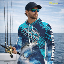Load image into Gallery viewer, Thunder Lightning King Mackerel Performance Fishing Shirts with Hood, King Mackerel Offshore Fishing Shirts NBT453