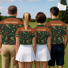 Load image into Gallery viewer, Vintage 1990s Golf Pattern Mens Golf Polo Shirt, Golf Attire For Men, Golfer Gifts|Brown NBT615