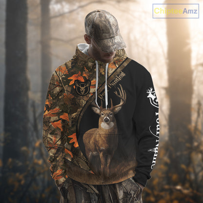 Whitetail Deer Hunting Orange Camouflage Shirts for Men, Hunting Clothes for Deer Hunting Season NBT105