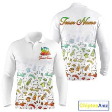 Load image into Gallery viewer, Mens Golf Polo Shirts Colorful Tie Dye Pattern Custom Name, Golf Shirts For Men NBT500