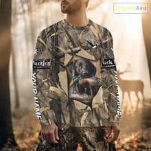Load image into Gallery viewer, Mallard Duck Hunting Black Lab Camo 3D All Over Printed Shirt, Hunting Hoodie for Men NBT193