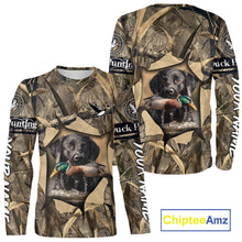 Load image into Gallery viewer, Mallard Duck Hunting Black Lab Camo 3D All Over Printed Shirt, Hunting Hoodie for Men NBT193
