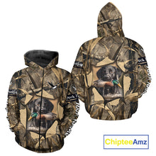 Load image into Gallery viewer, Mallard Duck Hunting Black Lab Camo 3D All Over Printed Shirt, Hunting Hoodie for Men NBT193