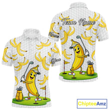 Load image into Gallery viewer, Funny Banana Pattern Golf Men's Polo Shirt, Team Golf Clothes, Golf Gifts NBT610