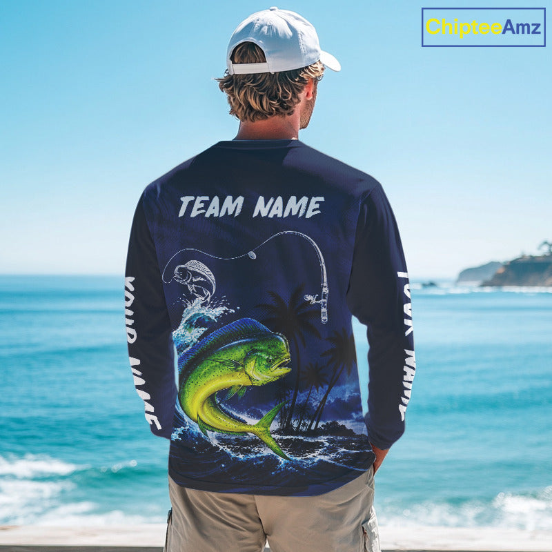 Mahi Mahi Fishing Custom Performance Fishing Shirts, Mahi Mahi Fishing Shirts Long Sleeve NBT856