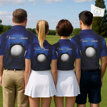 Load image into Gallery viewer, Personalized Golf Polo Shirt For Mens Custom Blue Camo Golf Attire For Men, Golf Gifts For Men NBT537