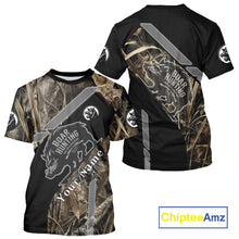 Load image into Gallery viewer, Boar Hunting Camouflage Custom Name Shirts, Personalized Boar Hunting Clothes, Hunting Gifts NBT175