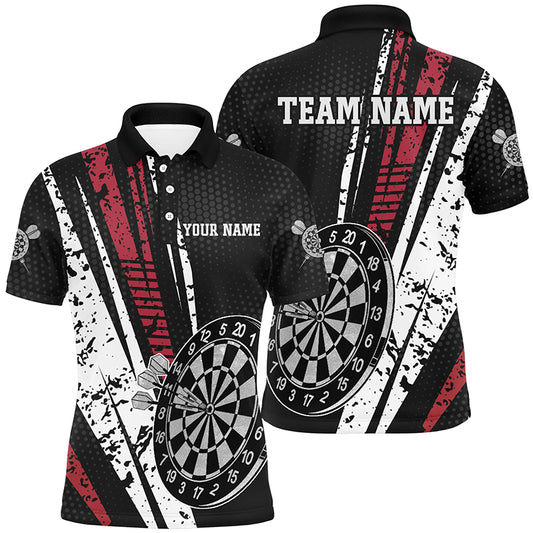 Personalized Darts Shirt For Men Retro Geometric Mens Darts Polo Shirt Dart Jerseys LDT0728