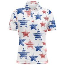 Load image into Gallery viewer, Watercolor American Stars Mens Golf Polo Shirt Patriotic Golf Tops For Men Golf Gifts LDT0601